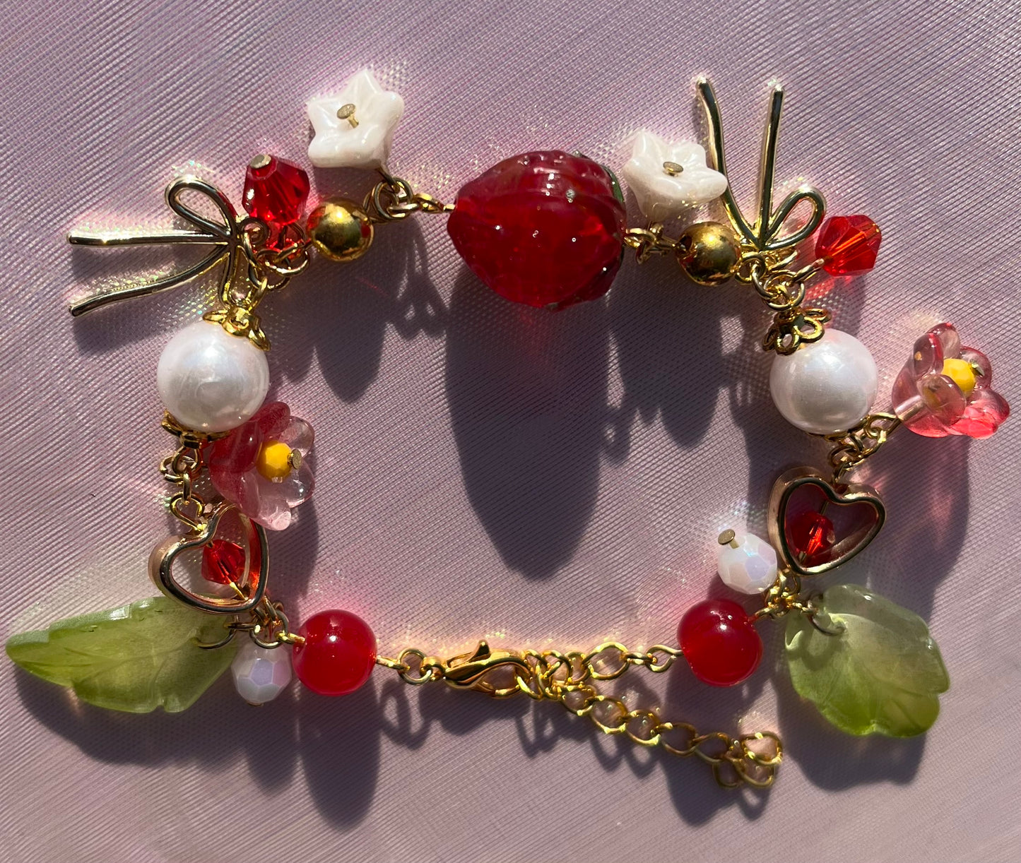 Strawberry Cluster Bracelet