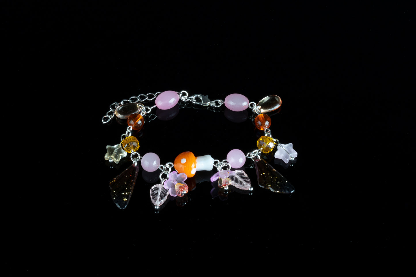 Sunset Fae Cluster Bracelet