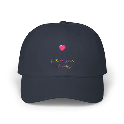 Follow Your Whimsy Heart Balloon Embroidered Baseball Hat