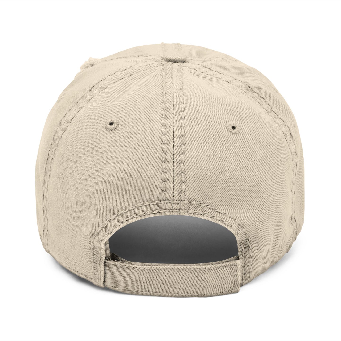 Bigfoot Doodle Embroidered Distressed Dad Hat