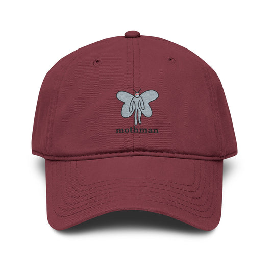 Embroidered Mothman Doodle Baseball Cap