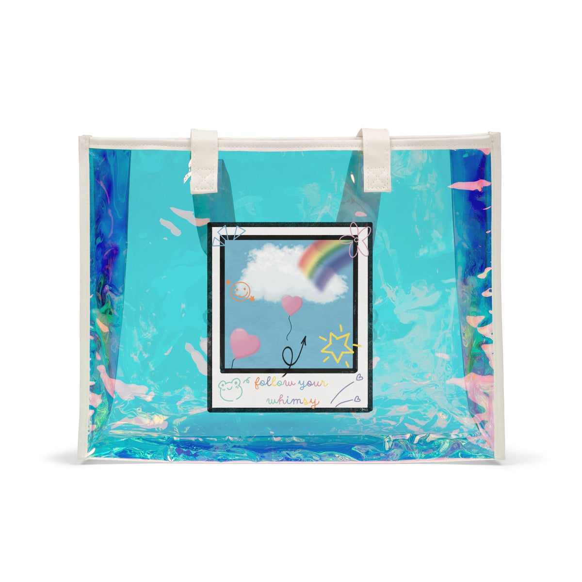 Follow Your Whimsy Holographic Tote Bag