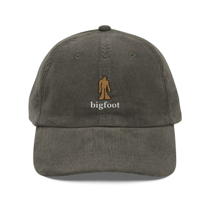 Corduroy Bigfoot Doodle Embroidered Cap