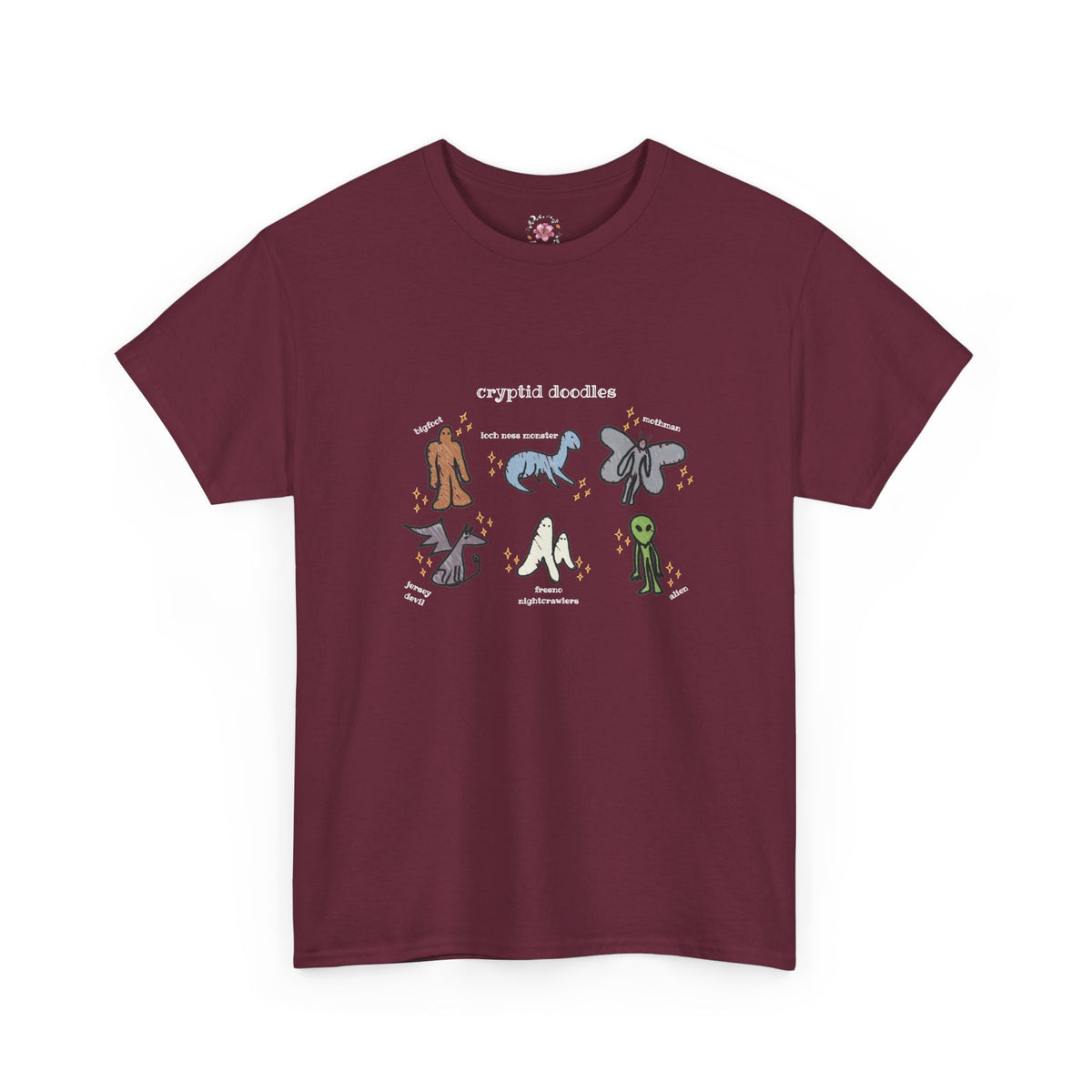 Cryptid Doodles Cotton Tee