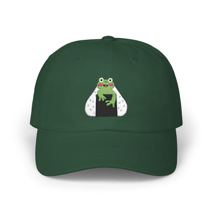 Cute Frog Onigiri Dad Cap Kawaii Japanese Rice Ball Embroidered Hat