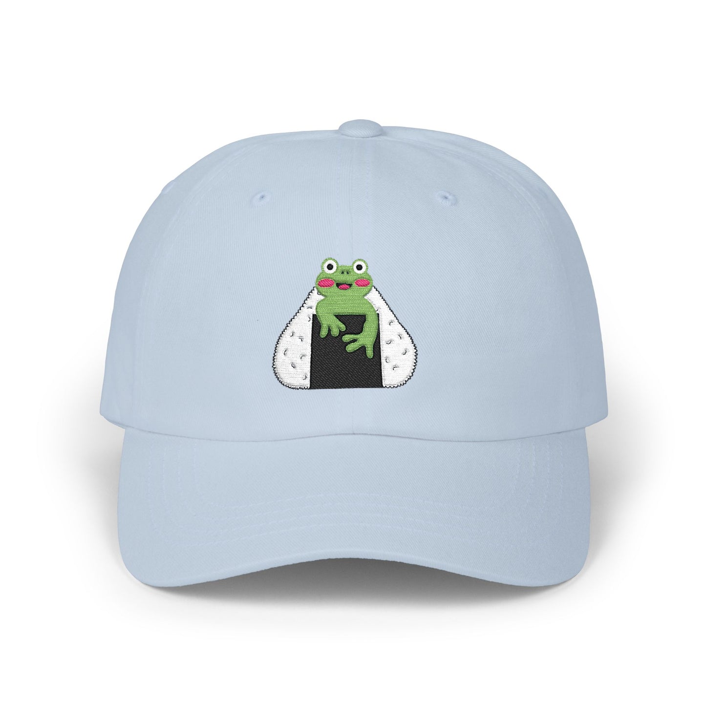 Cute Frog Onigiri Dad Cap Kawaii Japanese Rice Ball Embroidered Hat