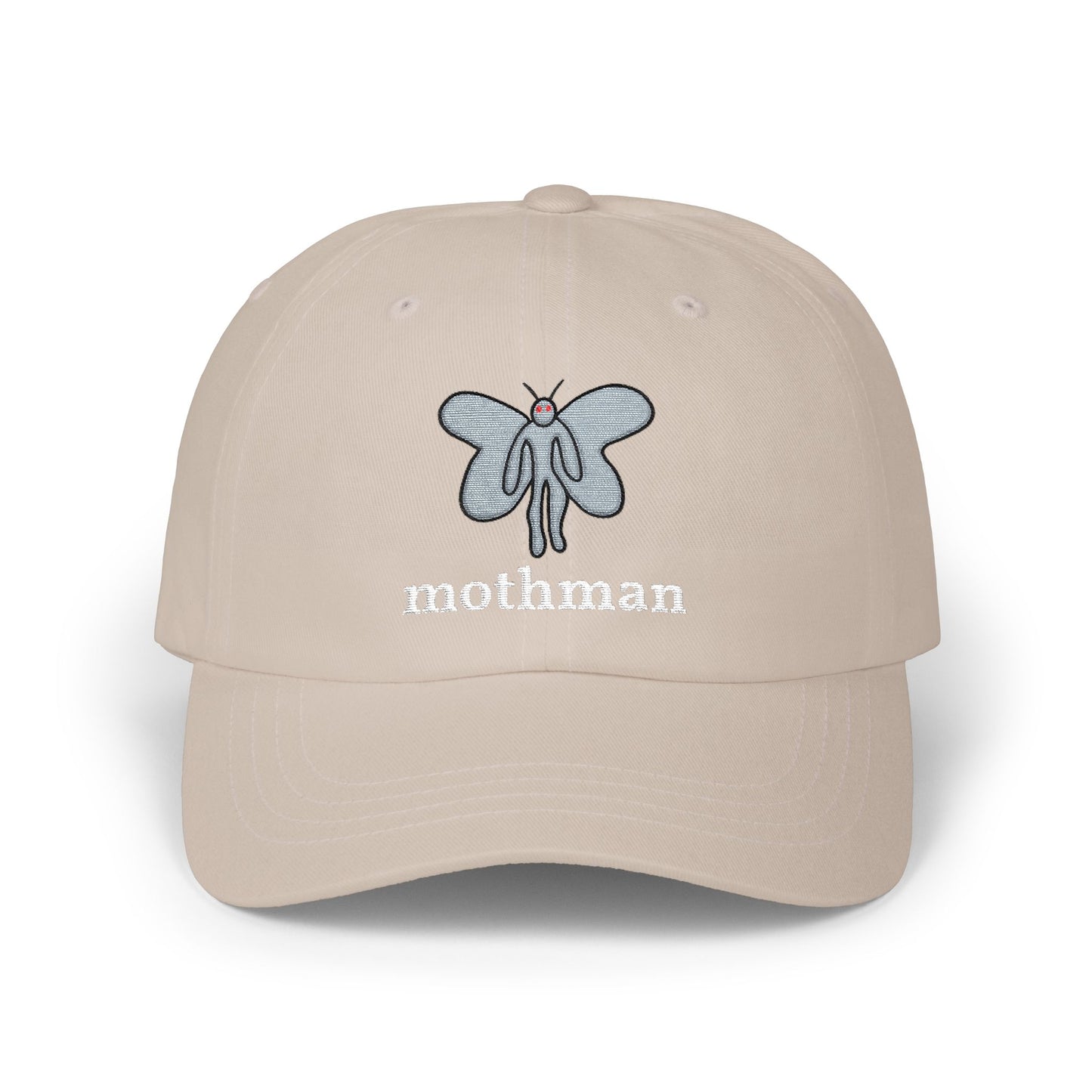 Embroidered Mothman Doodle Dad Cap