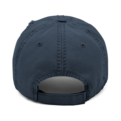 Bigfoot Doodle Embroidered Distressed Dad Hat