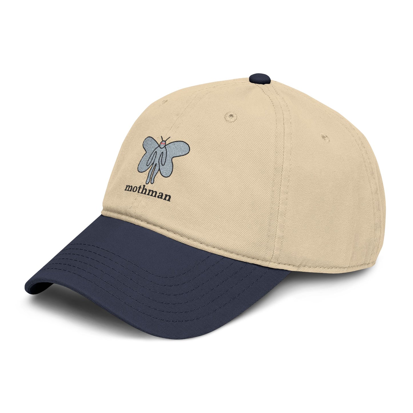Embroidered Mothman Doodle Baseball Cap