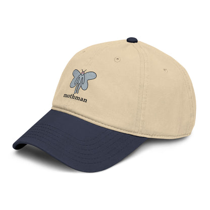 Embroidered Mothman Doodle Baseball Cap