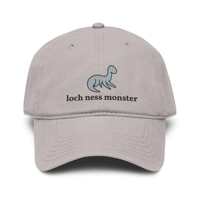 Loch Ness Monster Doodle Embroidered Baseball Cap