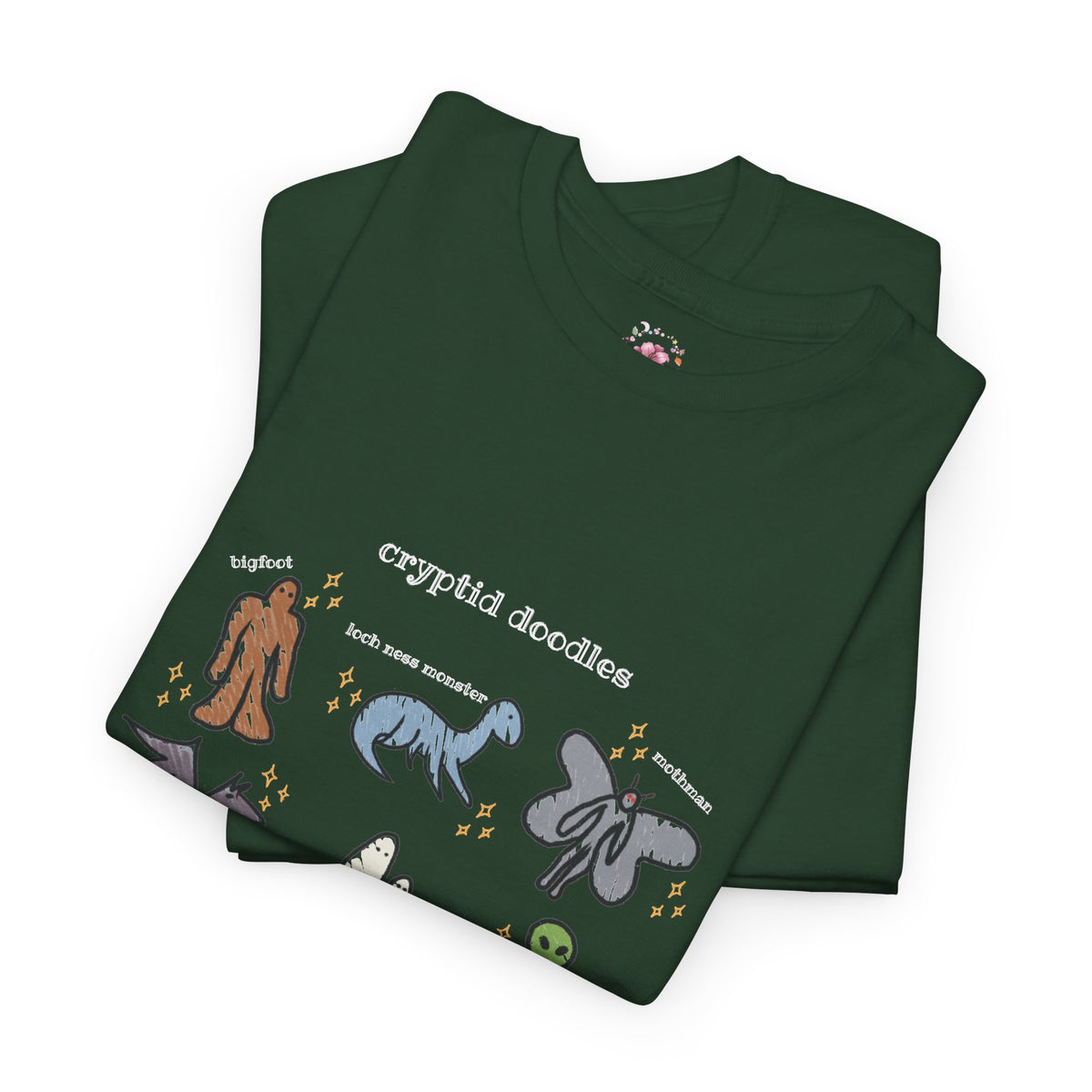 Cryptid Doodles Cotton Tee