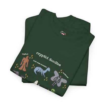Cryptid Doodles Cotton Tee