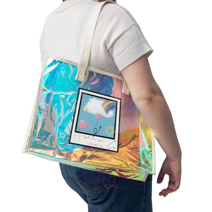 Follow Your Whimsy Holographic Tote Bag