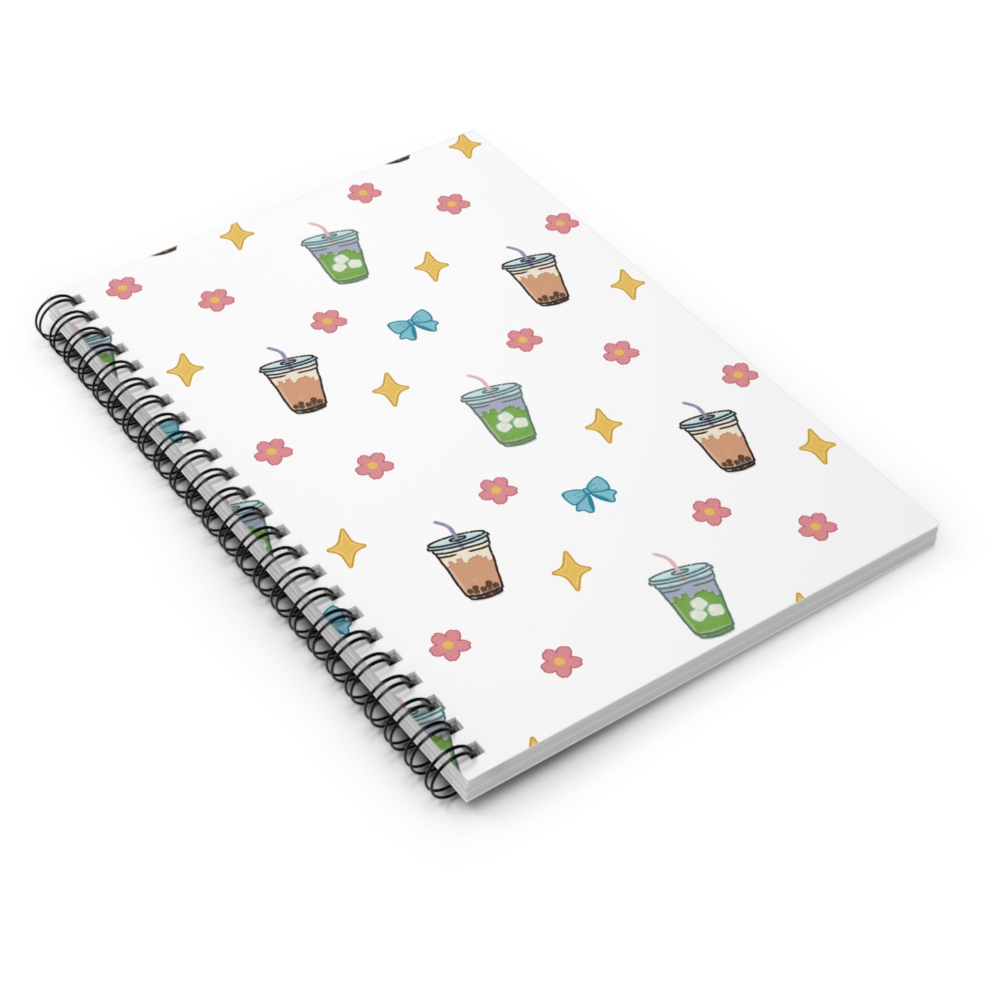Cute Matcha Bubble Tea Journal (Ruled)