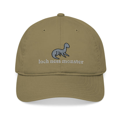 Embroidered Loch Ness Monster Nessie Doodle Dad Hat