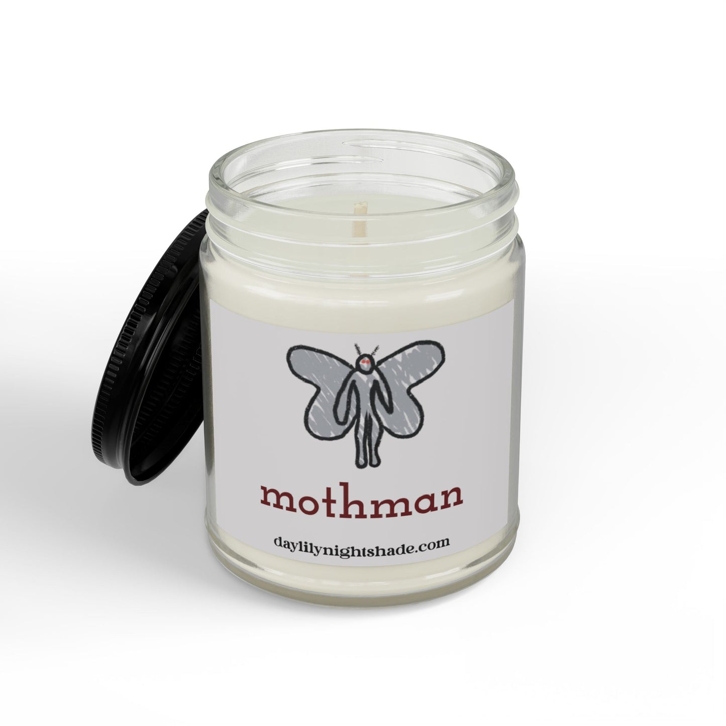 Mothman Scented Soy Candle Eucalyptus and Lavender