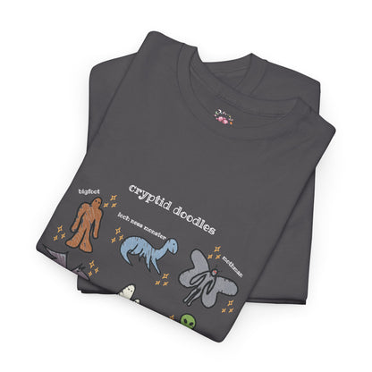 Cryptid Doodles Cotton Tee
