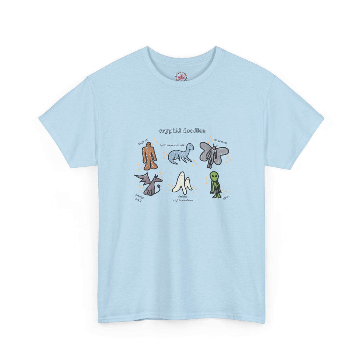 Cryptid Doodles Cotton Tee