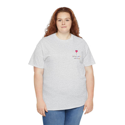 Follow Your Whimsy Heart Balloon Embroidered T Shirt