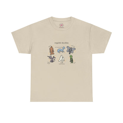 Cryptid Doodles Cotton Tee