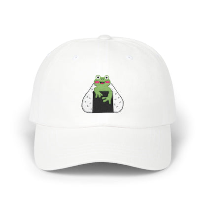 Cute Frog Onigiri Dad Cap Kawaii Japanese Rice Ball Embroidered Hat
