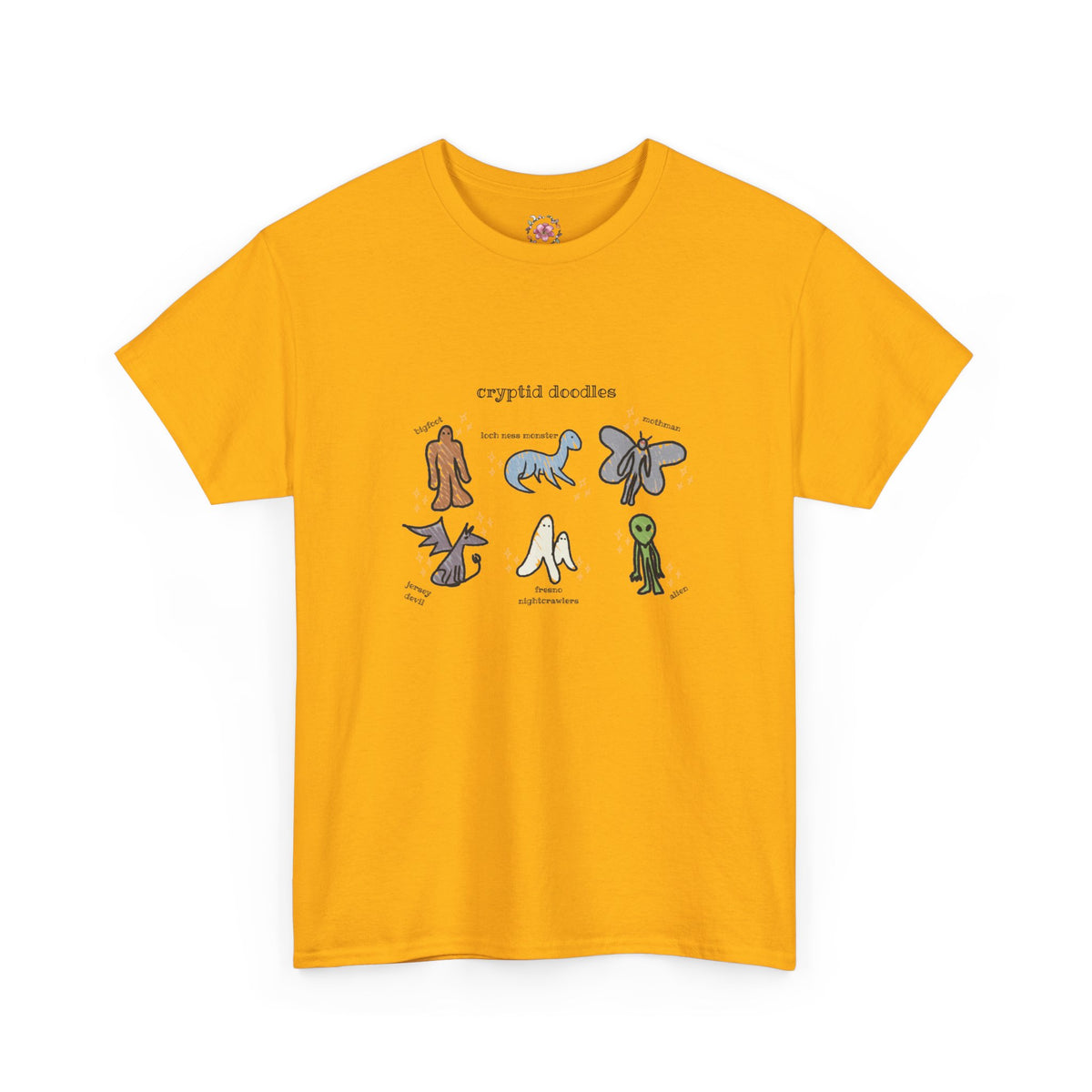 Cryptid Doodles Cotton Tee