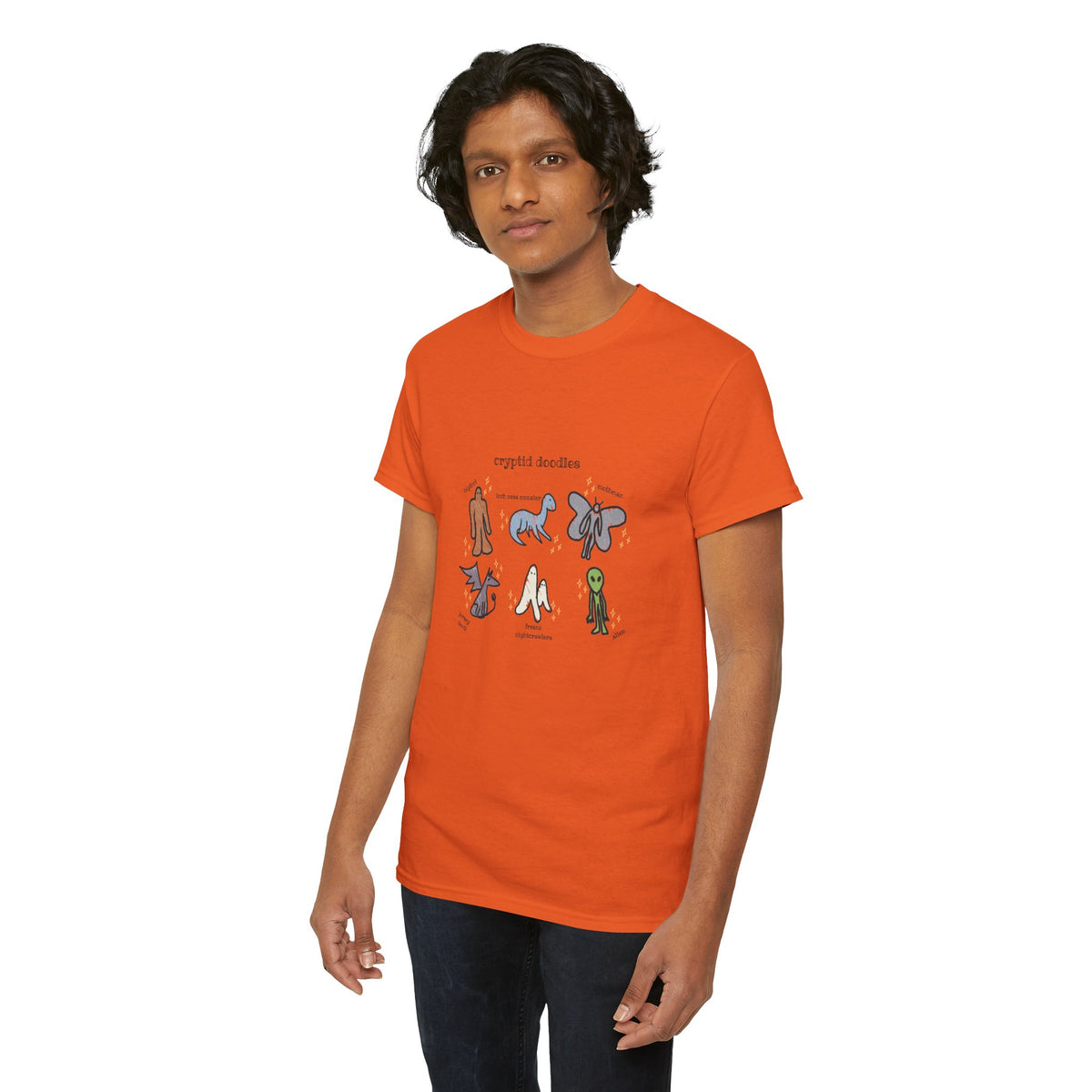 Cryptid Doodles Cotton Tee