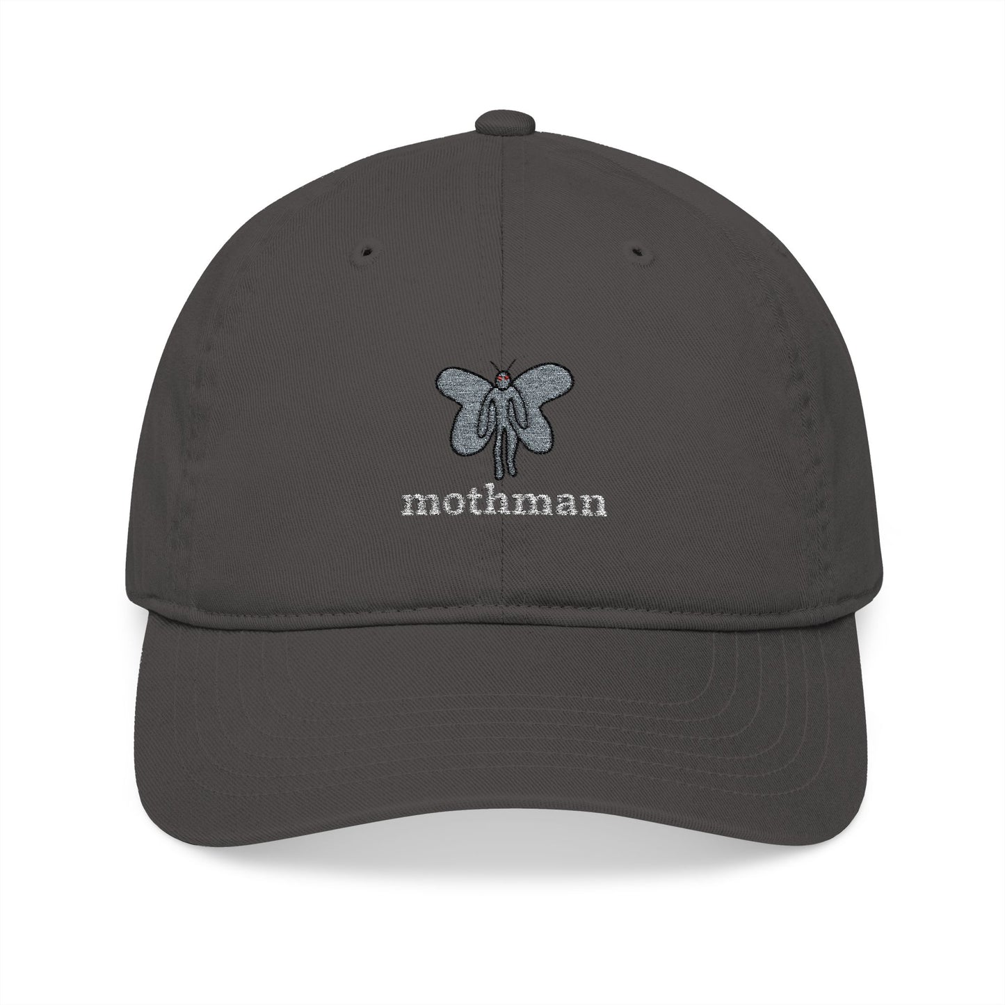 Embroidered Mothman Doodle Dad Hat