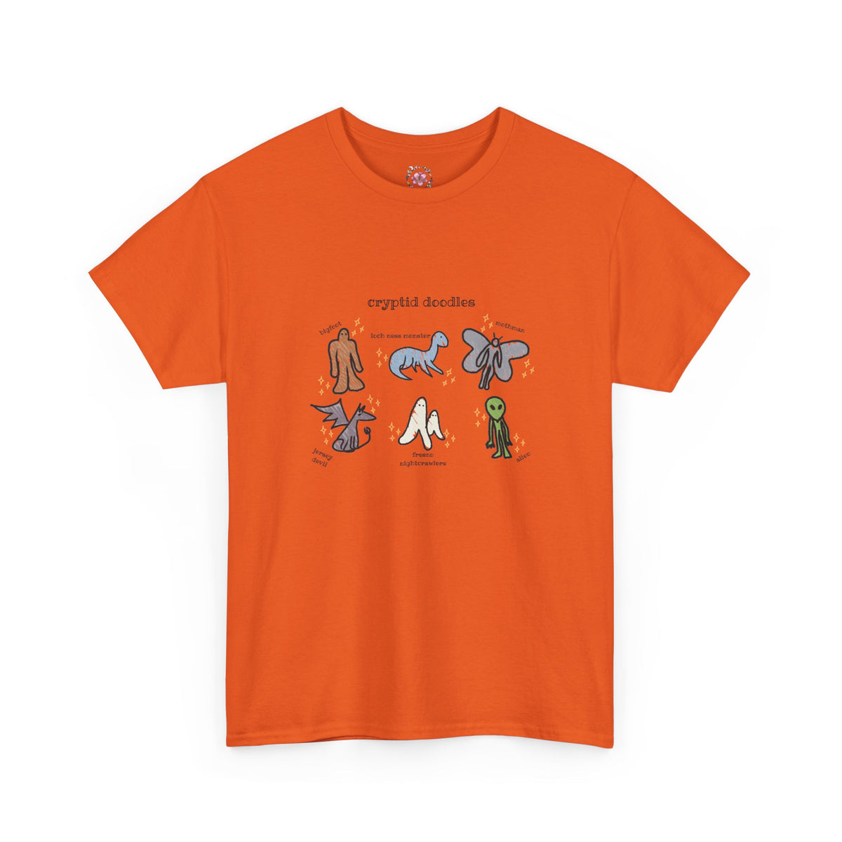 Cryptid Doodles Cotton Tee