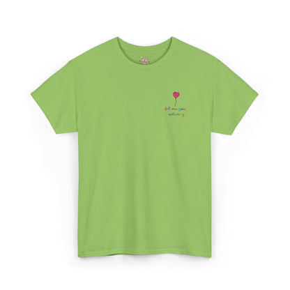 Follow Your Whimsy Heart Balloon Embroidered T Shirt