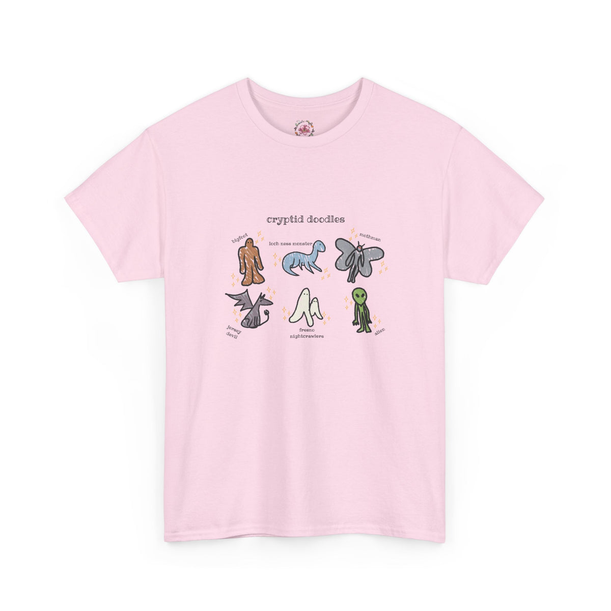 Cryptid Doodles Cotton Tee