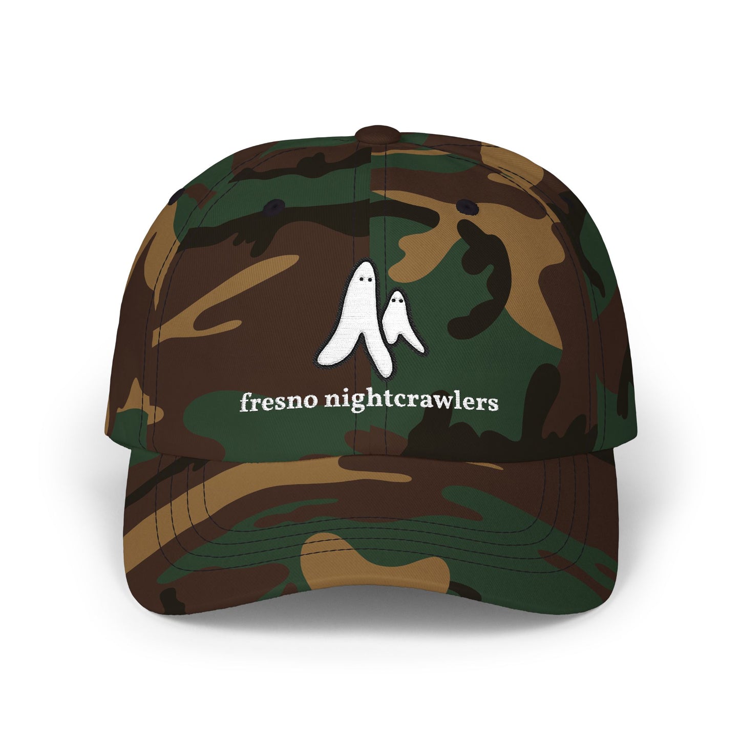 Fresno Nightcrawlers Doodle Embroidered Dad Hat