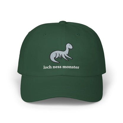 Embroidered Loch Ness Monster Nessie Doodle Dad Hat