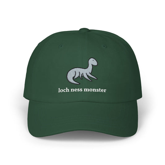 Embroidered Loch Ness Monster Nessie Doodle Dad Hat