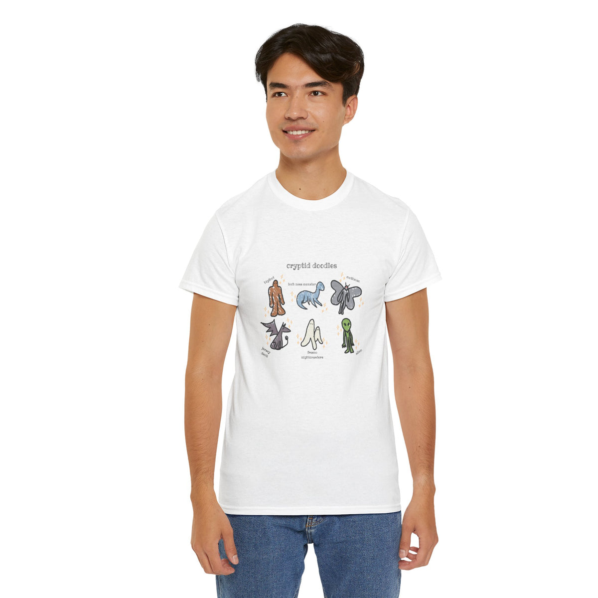 Cryptid Doodles Cotton Tee