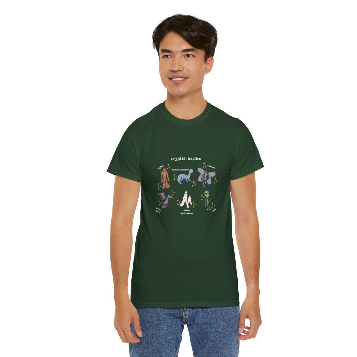 Cryptid Doodles Cotton Tee