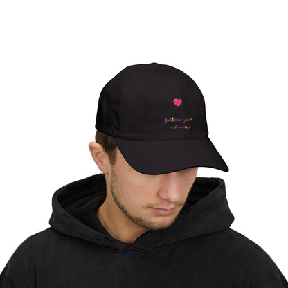 Follow Your Whimsy Heart Balloon Embroidered Baseball Hat