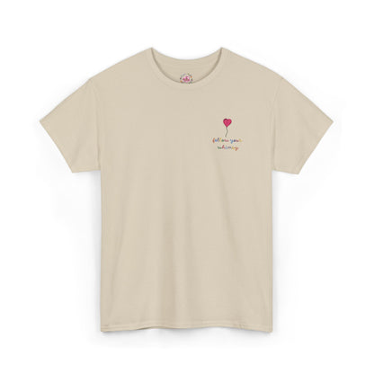 Follow Your Whimsy Heart Balloon Embroidered T Shirt