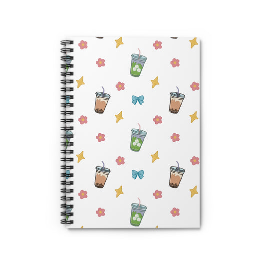 Cute Matcha Bubble Tea Journal (Ruled)