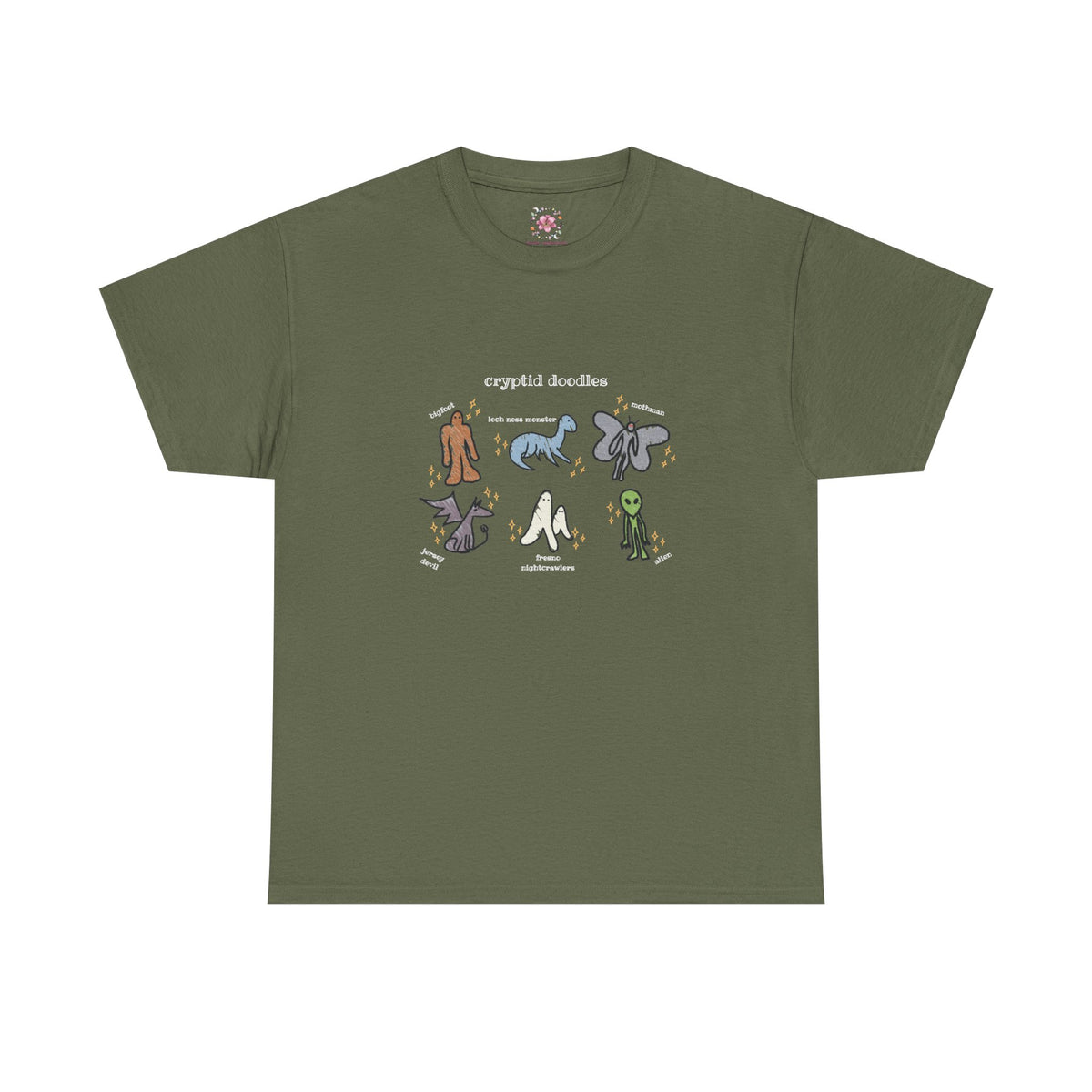 Cryptid Doodles Cotton Tee