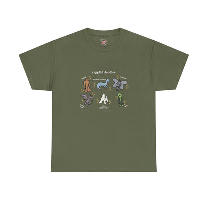 Cryptid Doodles Cotton Tee