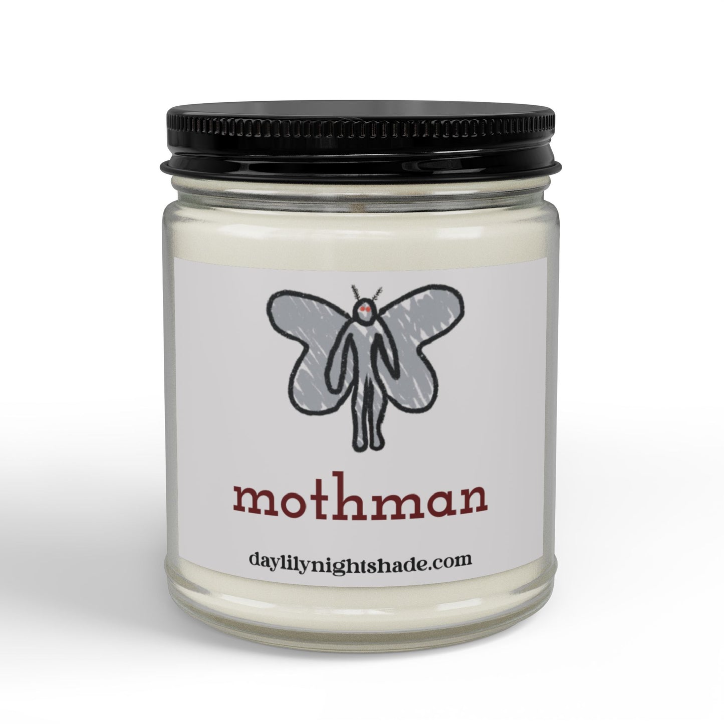 Mothman Scented Soy Candle Eucalyptus and Lavender