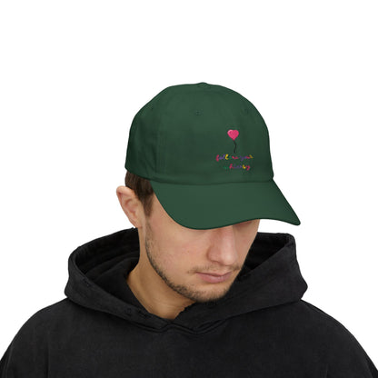 Follow Your Whimsy Heart Balloon Embroidered Baseball Hat