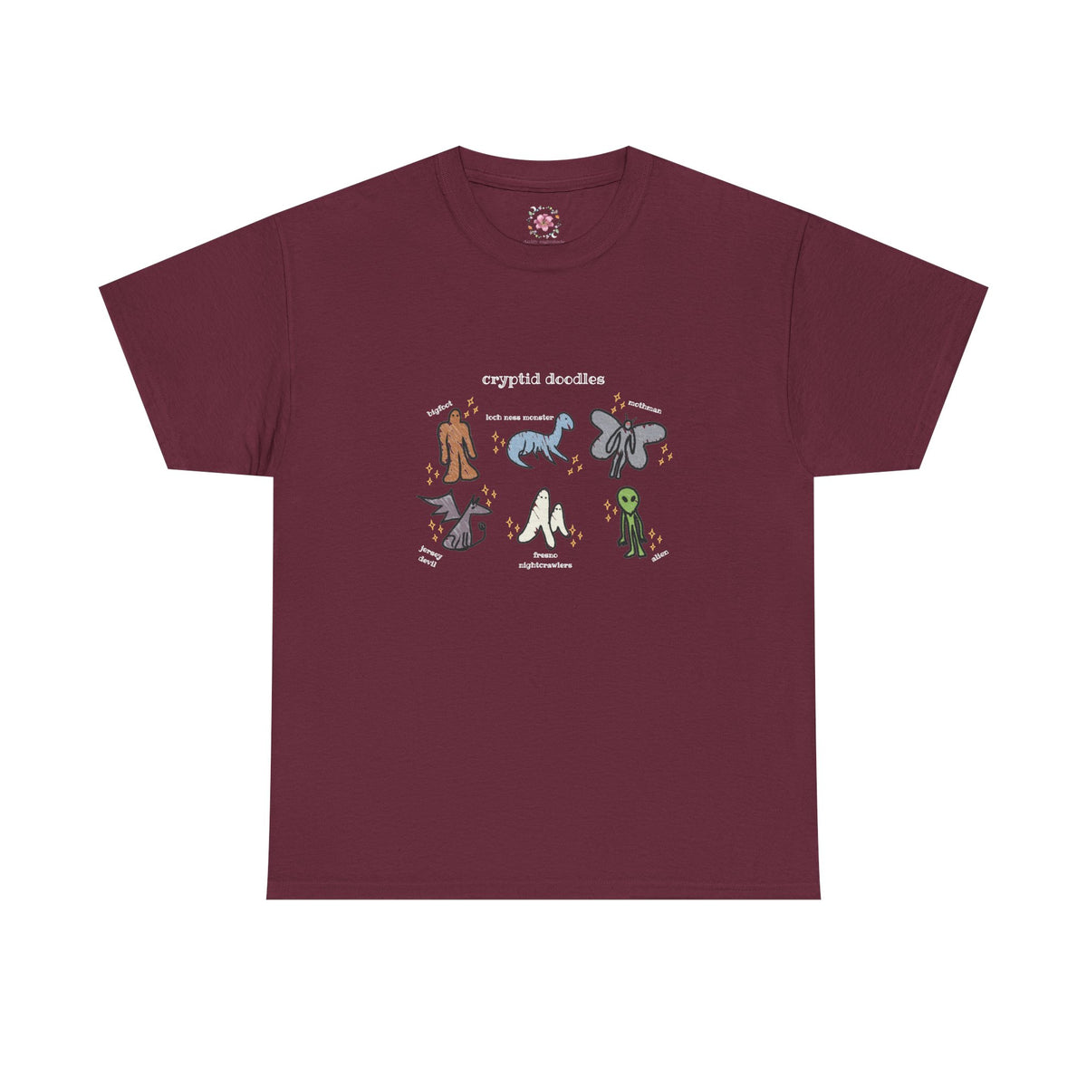 Cryptid Doodles Cotton Tee