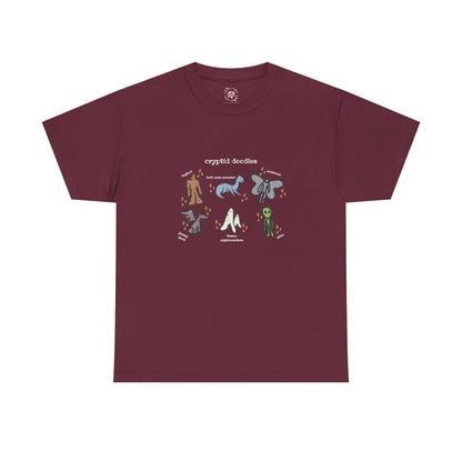 Cryptid Doodles Cotton Tee