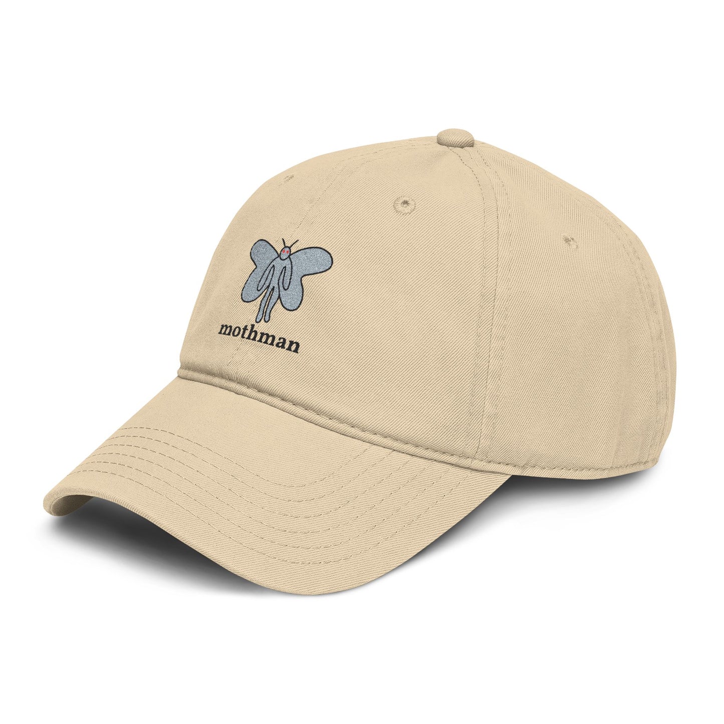 Embroidered Mothman Doodle Baseball Cap