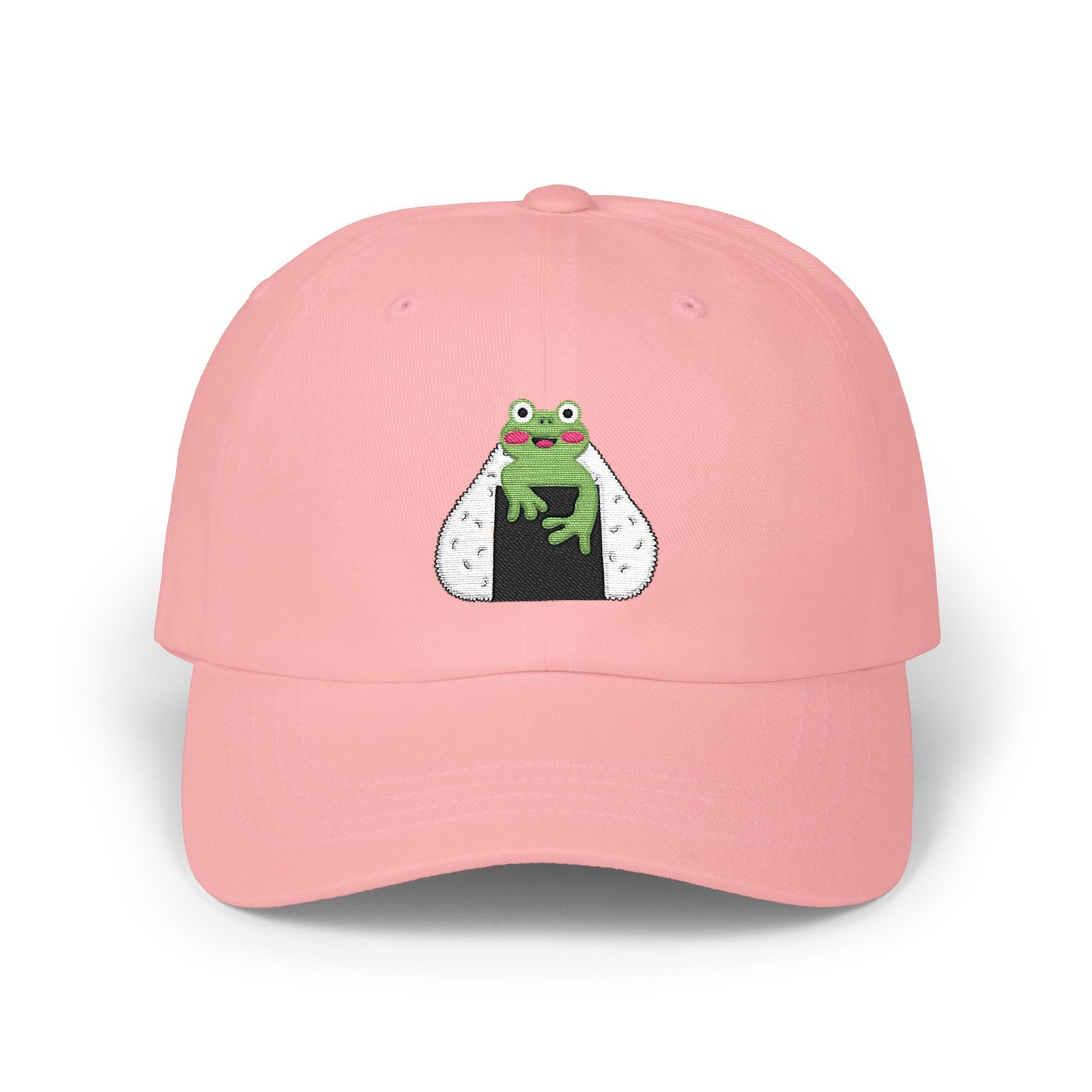 Cute Frog Onigiri Dad Cap Kawaii Japanese Rice Ball Embroidered Hat