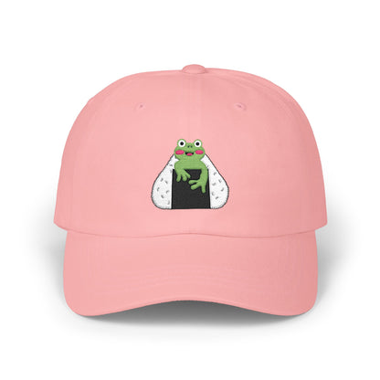 Cute Frog Onigiri Dad Cap Kawaii Japanese Rice Ball Embroidered Hat
