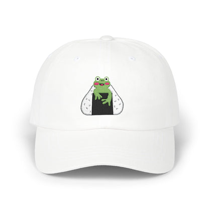 Cute Frog Onigiri Dad Cap Kawaii Japanese Rice Ball Embroidered Hat